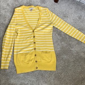 Banana republic yellow cardigan